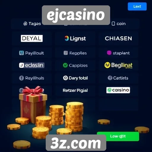 Opções de pagamento disponíveis no ejcasino